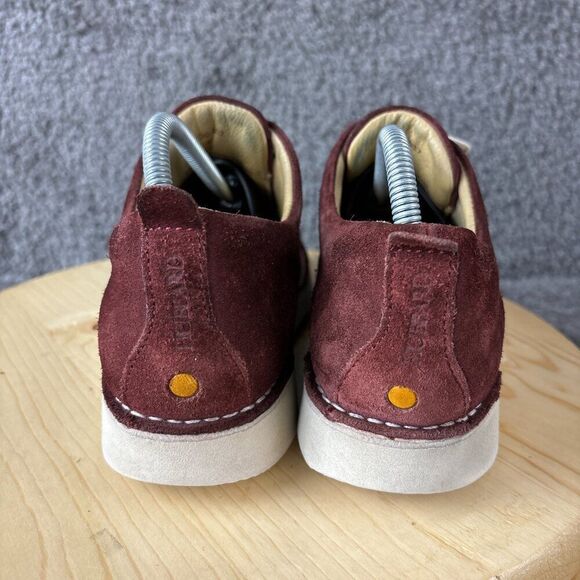 Samuel Hubbard Derby Mens 7.5 Red Suede Vibram Oxford Shoes Made in Portugal - Picture 5 of 11